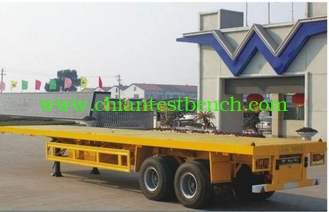 China Flat Bed Container Semi Trailer supplier